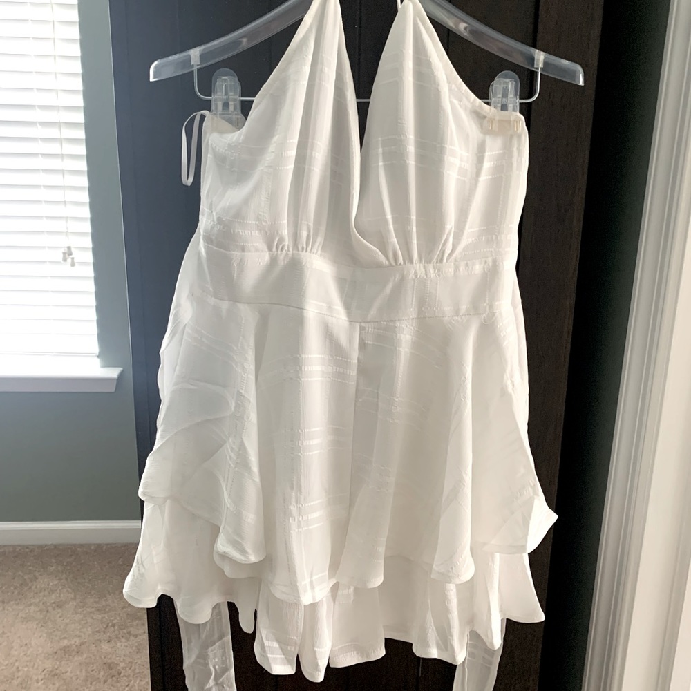 NWOT Pink Lily White Romper